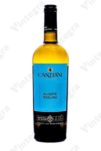 Кантиани Алиготе-Рислинг Рейнский, 2024, сухое, 0.75 л., 12%, Россия