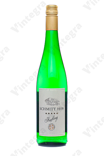 Schmitt 1919 Riesling, 2023, полусухое, 0.75 л., 10.5%, Германия