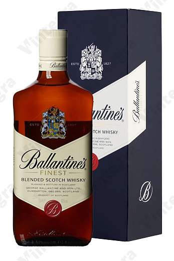 Ballantine's Finest, 0.7 л., 40%, Великобритания, подарочная упаковка