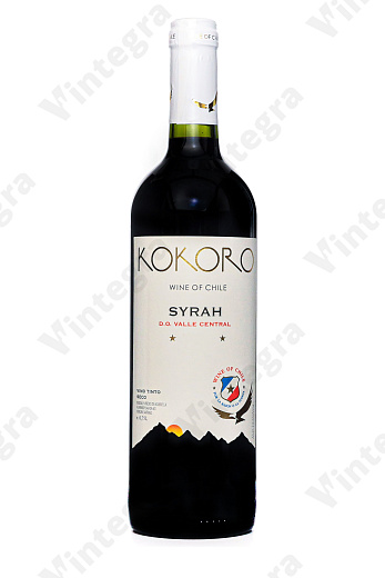 Kokoro Syrah, 2021, сухое, 0.75 л., Чили
