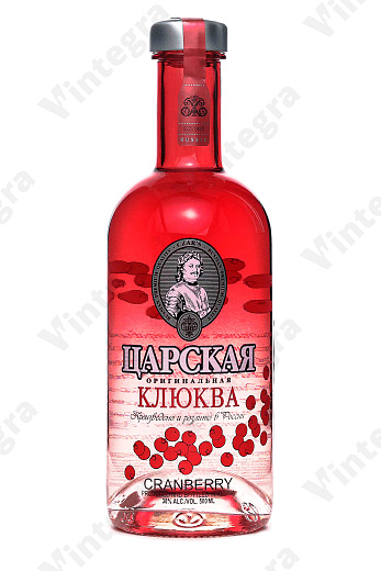 Царская Оригинальная Клюква Белая, горькая, 0.5 л., 38%, Россия