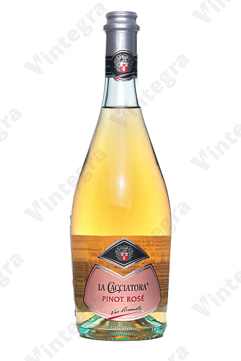 La Cacciatora Pinot Rose Frizzante Provincia di Pavia IGT, 2021, брют, 0.75 л., 11%, Италия