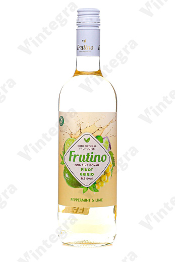 Frutino Pinot Grigio Peppermint & Lime, 2023, полусухое, 0.75 л., 6.5%, Болгария