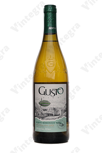 Алвиса Густо Бланко, полусладкое, 0.75 л., 12%, Россия