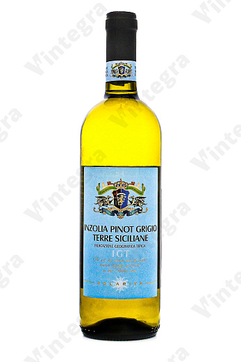 Solarita Inzolia Pinot Grigio Terre Siciliane, 2023, сухое, 0.75 л., 12%, Италия
