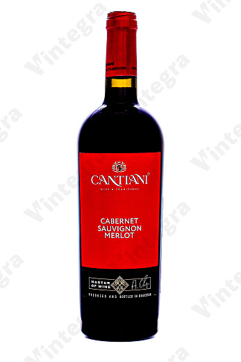 Кантиани Каберне Совиньон-Мерло, 2023, сухое, 0.75 л., 12%, Россия