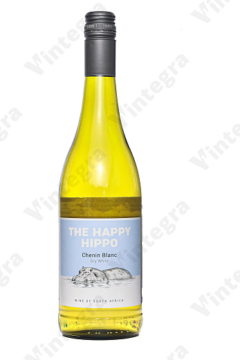 The Happy Hippo Chenin Blanc WO Western Cape, 2021, сухое, 0.75 л., 11.5%, Южная Африка