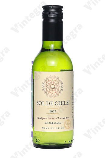 Sol de Chile Sauvignon Blanc-Chardonnay, 2022, сухое, 0.187 л., 12.5%, Чили