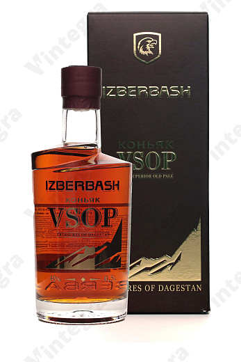 Избербаш VSOP 5 лет, 0.5 л., 40%, Россия, подарочная упаковка