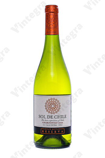 Sol de Chile Chardonnay Reserva, 2022, сухое, 0.75 л., 13%, Чили