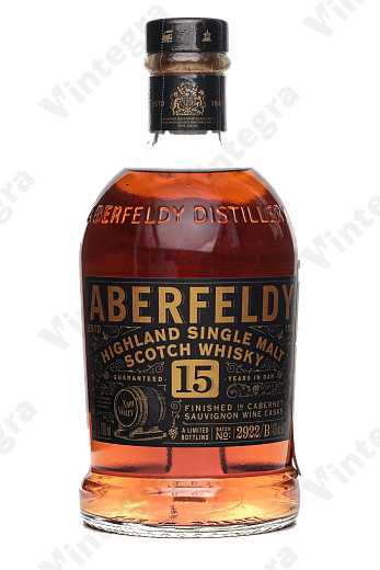 Aberfeldy 15 Years Limited Edition Highland Single Malt, 0.7 л., 43%, Великобритания, подарочная упаковка