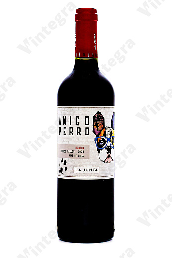 Amigo Perro Merlot Curico Valley, 2024, сухое, 0.75 л., 13%, Чили