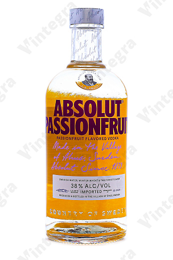 Absolut Passionfruit, 0.7 л., 38%, Швеция