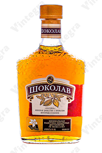 Шоколав Дижестив с ароматом шоколада и ванили, 0.5 л., 30%, Россия