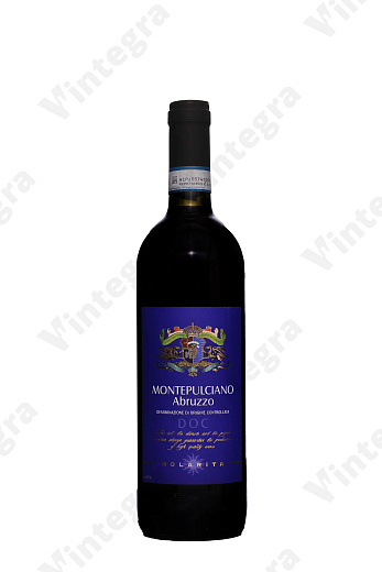 Solarita Montepulciano d'Abruzzo DOC, 2019, сухое, 0.75 л., 12%, Италия