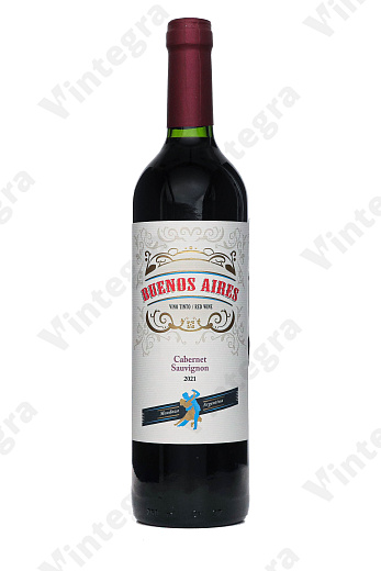 Buenos Aires Cabernet Sauvignon, 2021, сухое, 0.75 л., 12.5%, Аргентина
