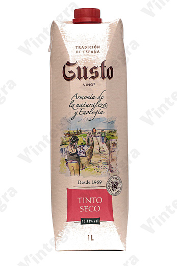 Алвиса Густо Тинто, сухое, 1 л., 12%, Россия, Тетра Пак