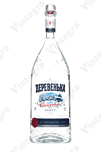 Зимняя деревенька на солодовом спирте Альфа, 1 л., Россия