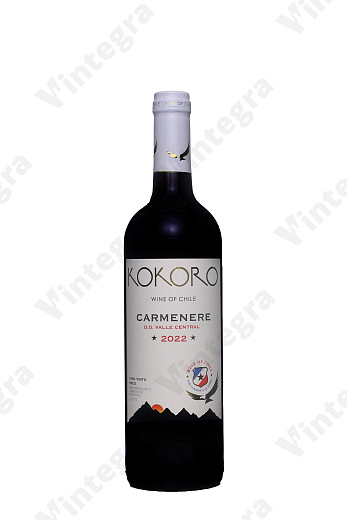 Kokoro Carmenere, 2022, сухое, 0.75 л., 12.5%, Чили