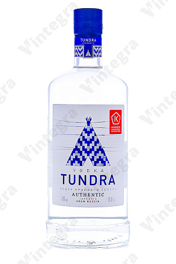Тундра Аутентик водка крайнего севера, 1 л., 40%, Россия