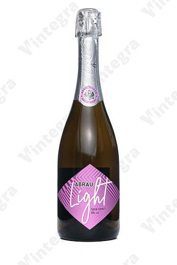 Абрау Лайт (светло-сиреневая этикетка), полусладкое, 0.75 л., 8%, Россия