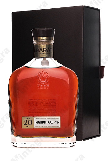 Арарат Наири ОС 20 лет, 0.5 л., 40%, Армения, подарочная упаковка