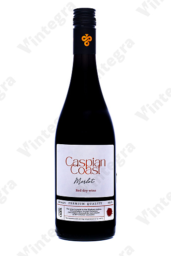 Мерло Каспиан Кост, 2023, сухое, 0.75 л., 12.5%, Азербайджан