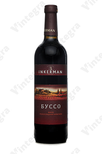 Инкерман Буссо, красное, полусладкое, полусладкое, 0.7 л., 9.5%, Россия