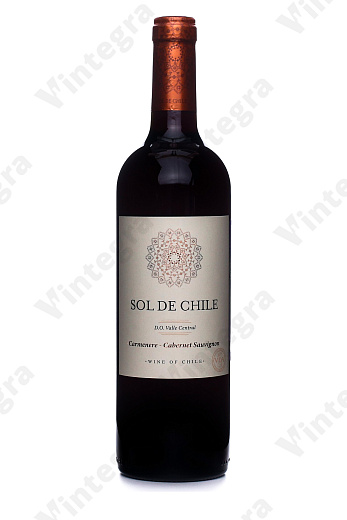 Sol de Chile Carmenere - Cabernet Sauvignon, 2024, сухое, 0.75 л., 12.5%, Чили