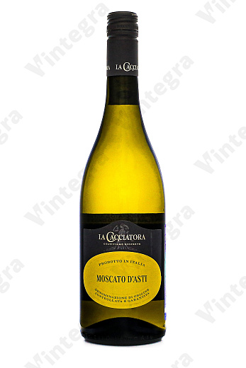 La Cacciatora Moscato d'Asti, 2021, сладкое, 0.75 л., 5.5%, Италия