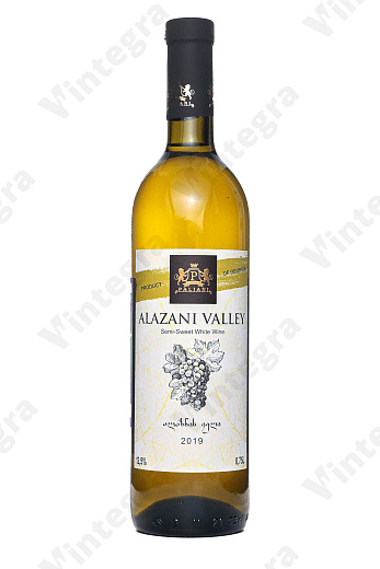 Алазанская долина, полусладкое, 0.75 л., 12.5%, Грузия