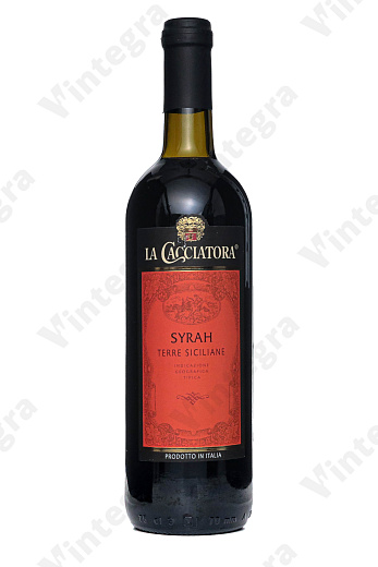 La Cacciatora Syrah Terre Siciliane, 2022, сухое, 0.75 л., 13%, Италия
