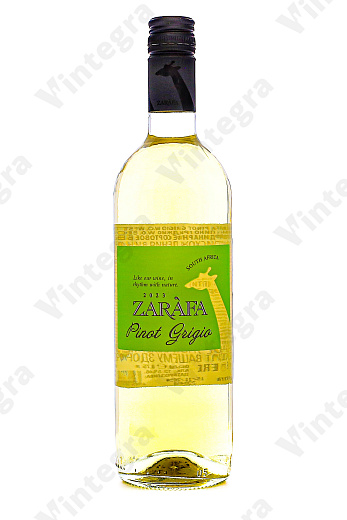 Zarafa Pinot Grigio, 2023, сухое, 0.75 л., 12.5%, Южная Африка