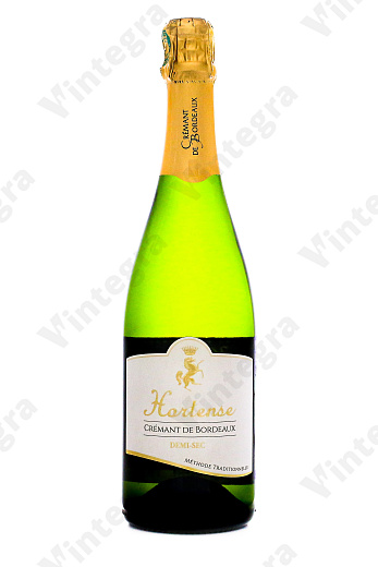 Hortense Cremant de Bordeaux AOC, 2023, полусухое, 0.75 л., 12%, Франция