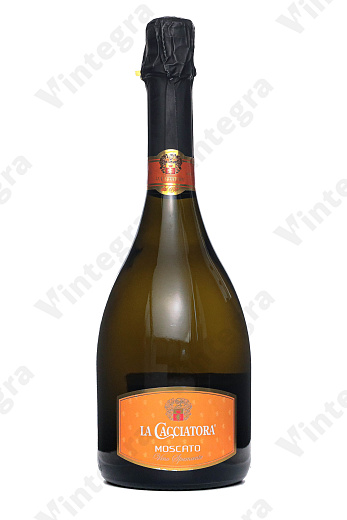 La Cacciatora Moscato, 2021, сладкое, 0.75 л., 6.5%, Италия