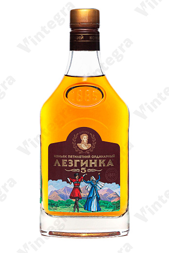 Лезгинка 5 лет, 0.1 л., 40%, Россия