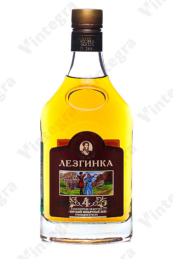 Лезгинка 4 года, 0.25 л., 40%, Россия