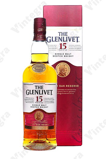 The Glenlivet 15 years, 0.7 л., 40%, Великобритания, подарочная упаковка