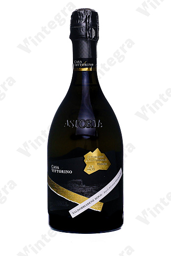 Prosecco Casa Vittorino Valdobbiadene Superiore DOCG Millesimato, 2023, брют, 0.75 л., 11.5%, Италия