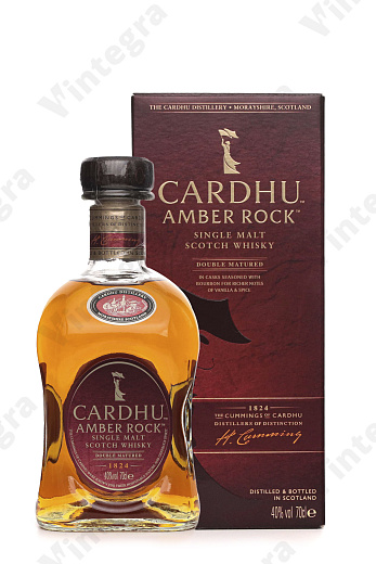 Cardu Amber Rock, 0.7 л., 40%, Великобритания, подарочная упаковка