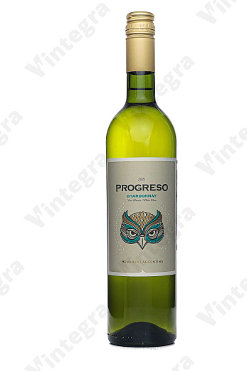 Progreso Chardonnay, 2021, сухое, 0.75 л., 12%, Аргентина