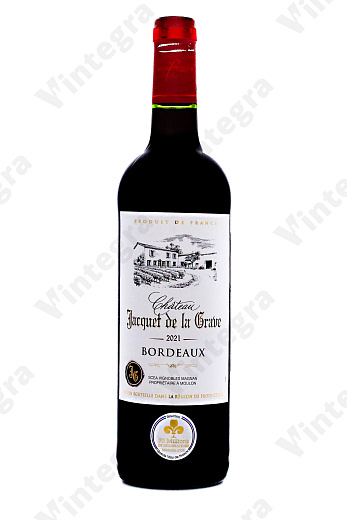 Chateau Jacquet de la Grave, 2021, сухое, 0.75 л., 12.5%, Франция