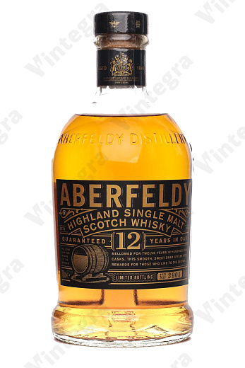 Aberfeldy 12 Years Highland Single Malt, 0.7 л., 40%, Великобритания, подарочная упаковка