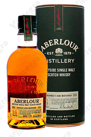 Aberlour 16 Years Old Speyside Single Malt Double Cask Matured, 0.7 л., 43%, Великобритания, подарочная упаковка