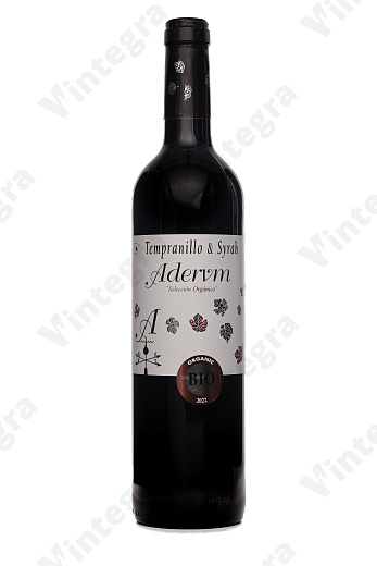 Adervm Tempranillo-Syrah Organic, 2022, сухое, 0.75 л., 12.5%, Испания