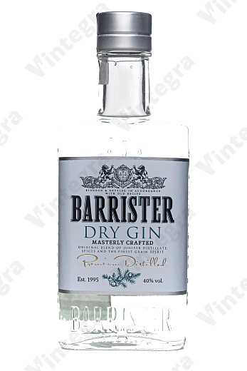 Барристер Драй, сухой, 0.375 л., 40%, Россия
