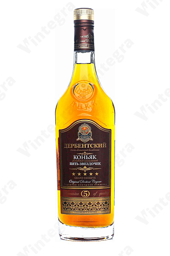 Российский пятилетний пять звездочек ДВКК, 0.5 л., 40%, Россия