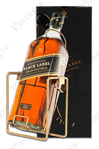 Johnnie Walker Black Label, 3 л., Великобритания, подарочная упаковка