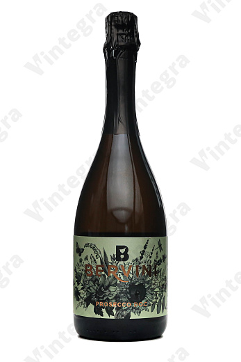 Prosecco Bervini DOC Extra Dry Millesimato, 2022, брют, 0.75 л., 11%, Италия