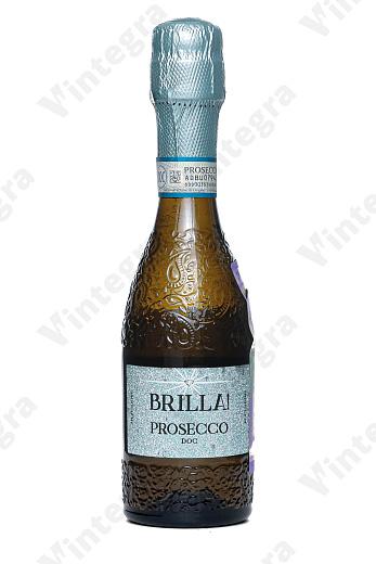 Brilla! Prosecco, 2022, брют, 0.2 л., 11%, Италия, дизайнерская бутылка